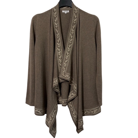 NWOT Johnny Was Women Cashmere Wool Cardigan Sweater Size L Waterfall Embroidery - Picture 6 of 6